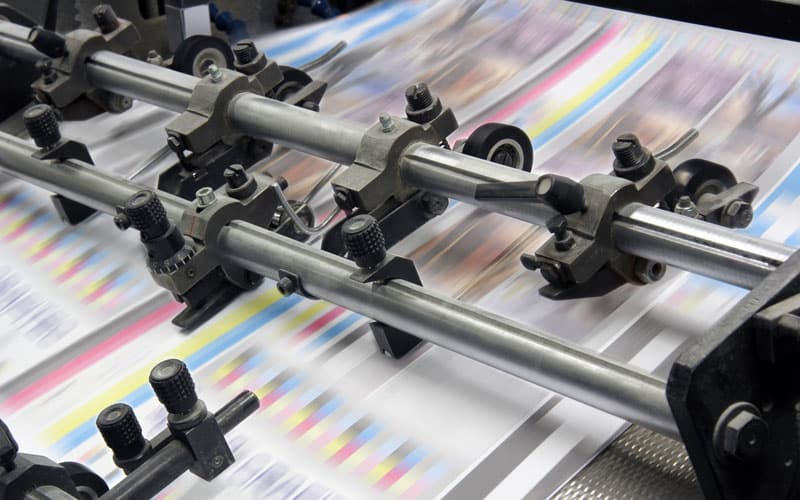 Image of a printing press, long island printing