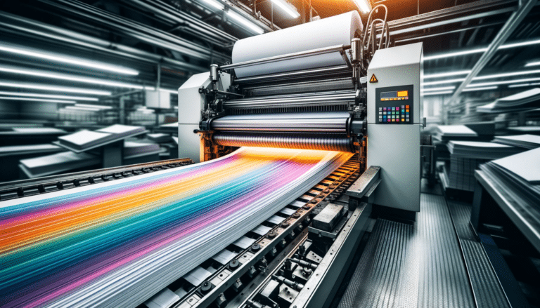 Illustration of an offset printing press, offset printing services
