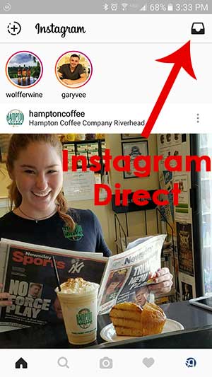 Instagram Direct screenshot