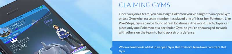 Pokemon Go Gyms explanation