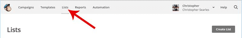 MailChimp List Management